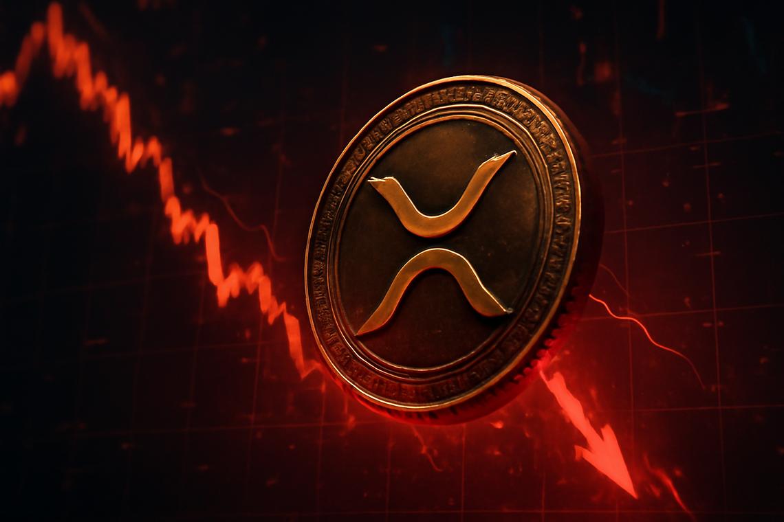 Price Compression And Support Tests For XRP Today In A Bearish Higher Timeframe Trend