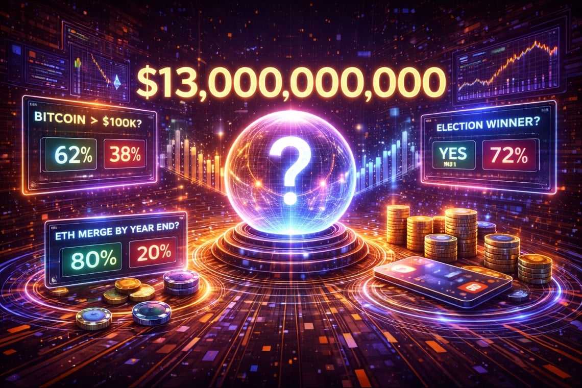 Prediction Markets surpass $13 billion: the new frontier of informational finance