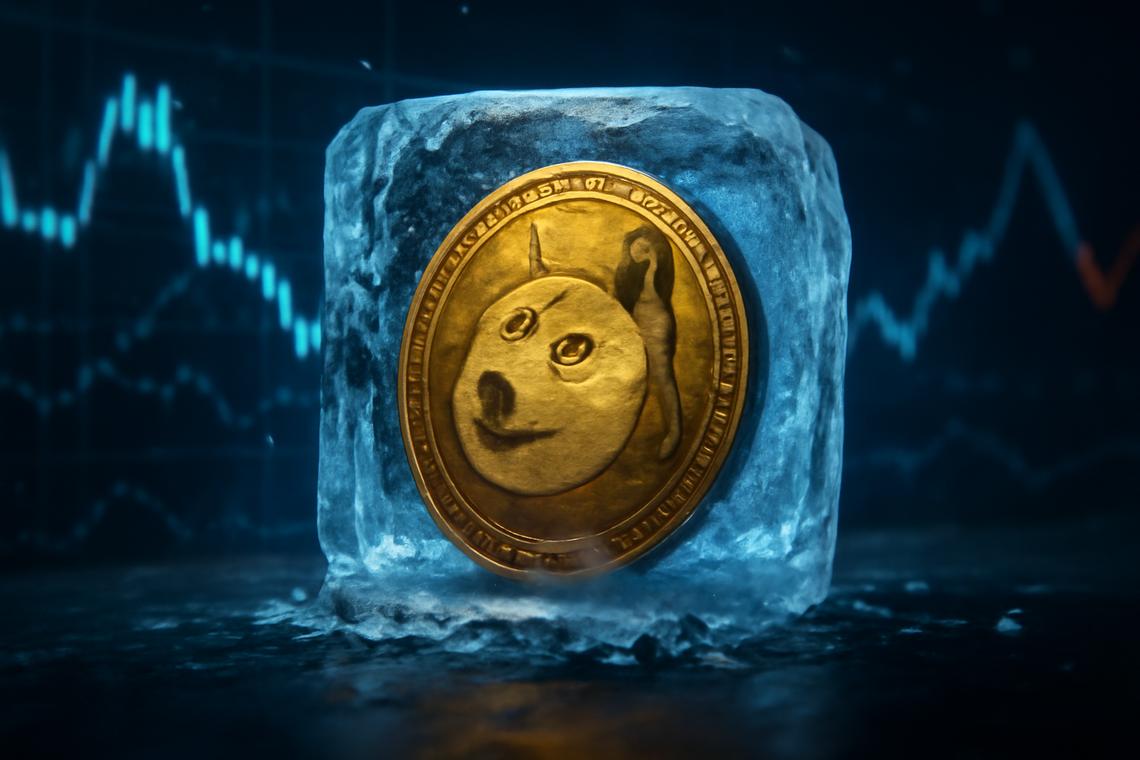 Volatility is freezing on the Dogecoin price, but that rarely lasts long