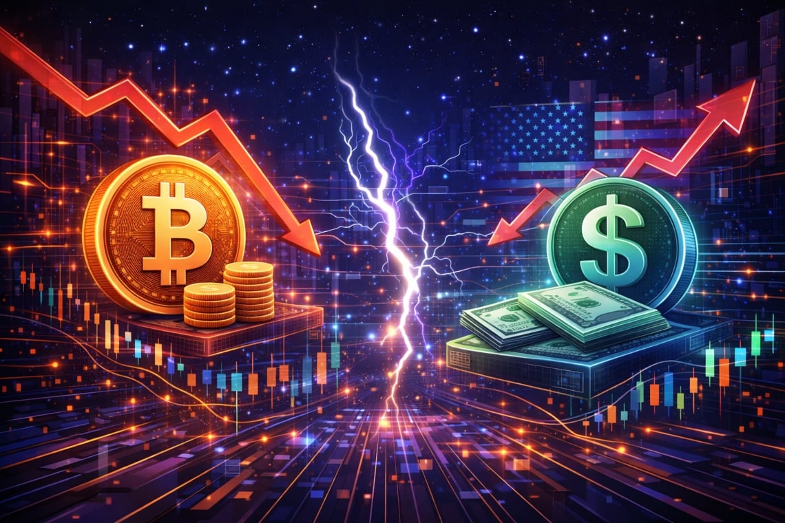 امروز بیت کوین و دلار سقوط کردند: دلیل آن اینجاست