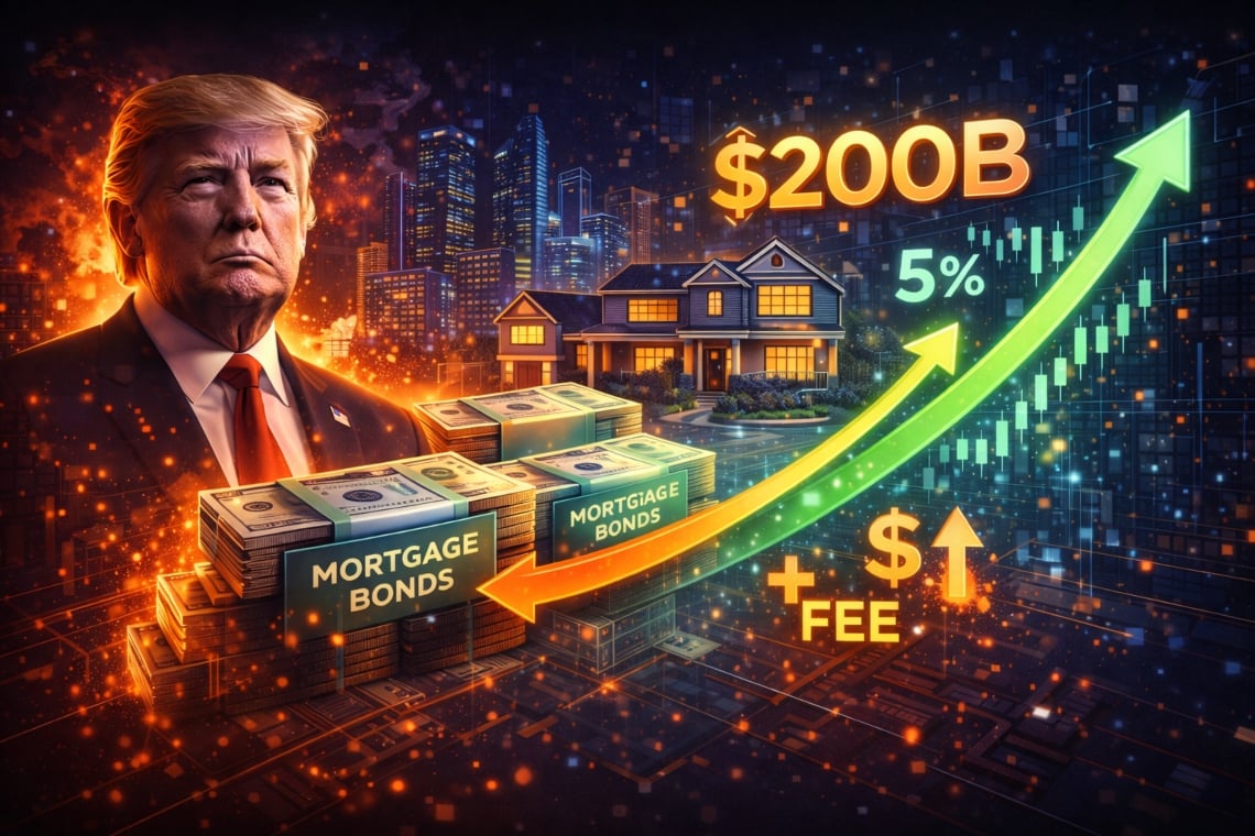 Trump Pushes for Real Estate Market Recovery: Massive $200 Billion Mortgage Bond Purchase