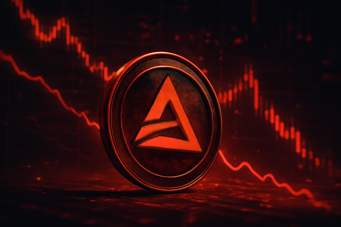 Late-stage downtrend for Beam crypto (BEAMUSDT) as sellers tire near the $0.07 base