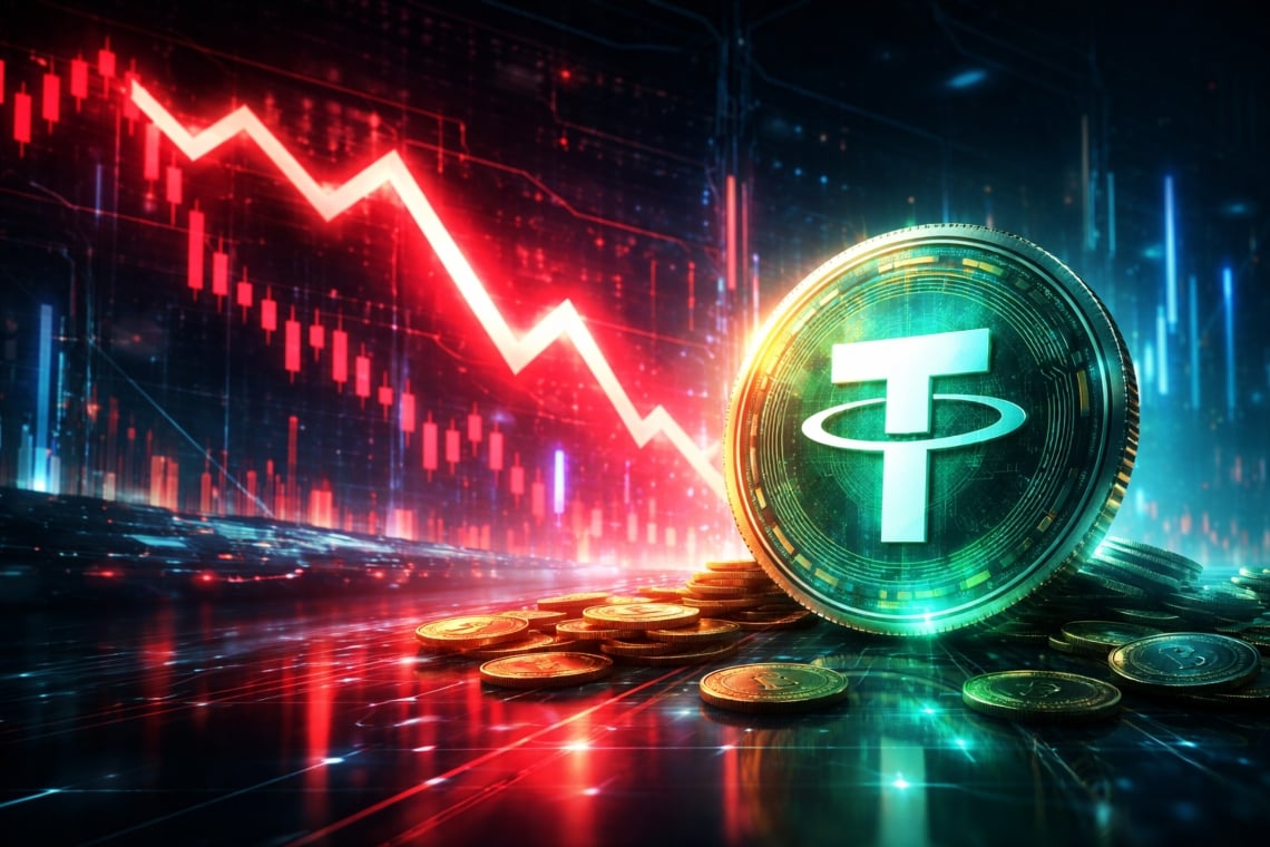 Crypto market under pressure: Tether’s dominance signals caution and declining liquidity