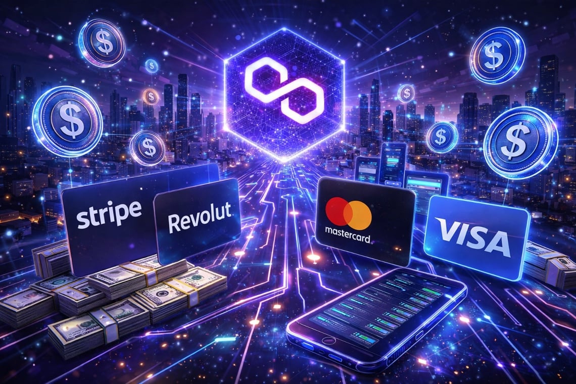 Polygon leads the revolution of dollar payments on blockchain: Stripe, Mastercard, Revolut, and Visa choose the network