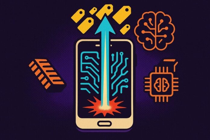 AI chip shortages smartphone prices
