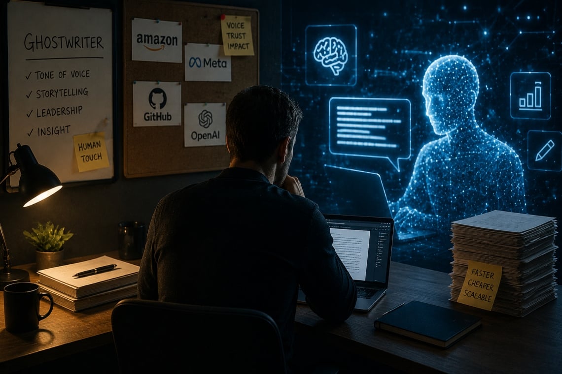 Has AI replaced ghostwriters? How content is changing in Big Tech and the David Johnson-Igra case