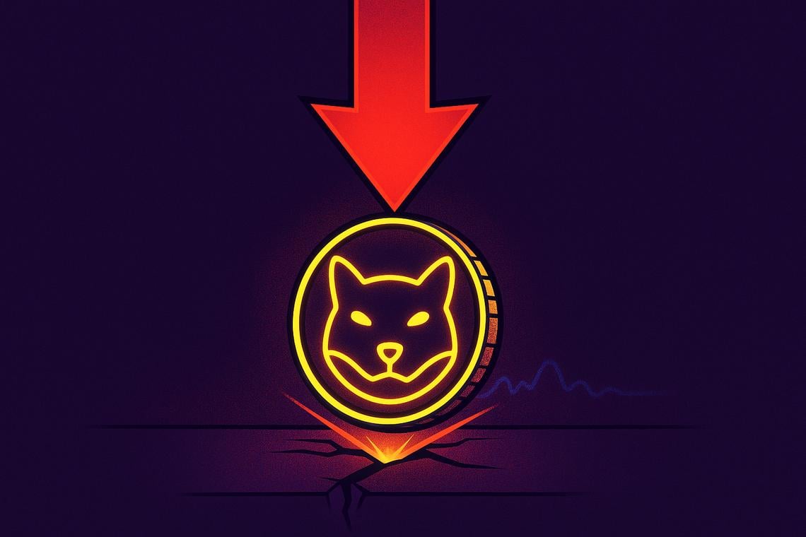 SHIB futures netflow plunges 306% as SHIB slips near $0.00000575