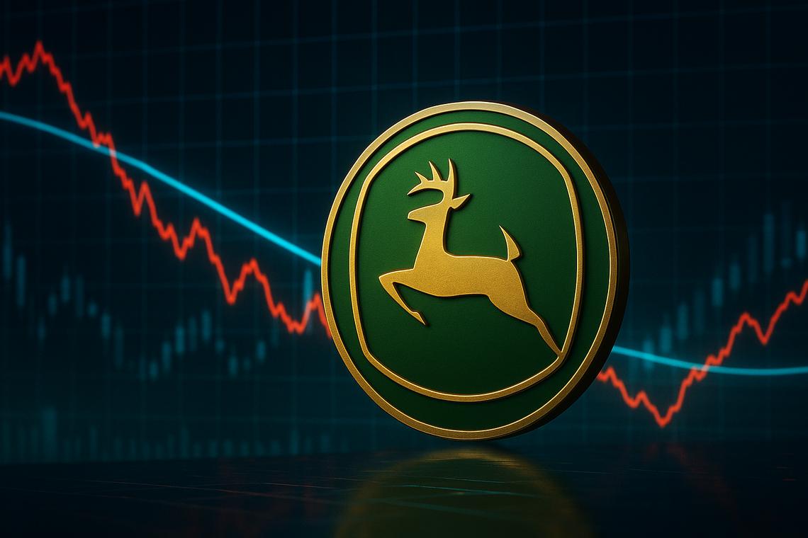 John Deere company holds above 200-day EMA as $541 pivot decides next move