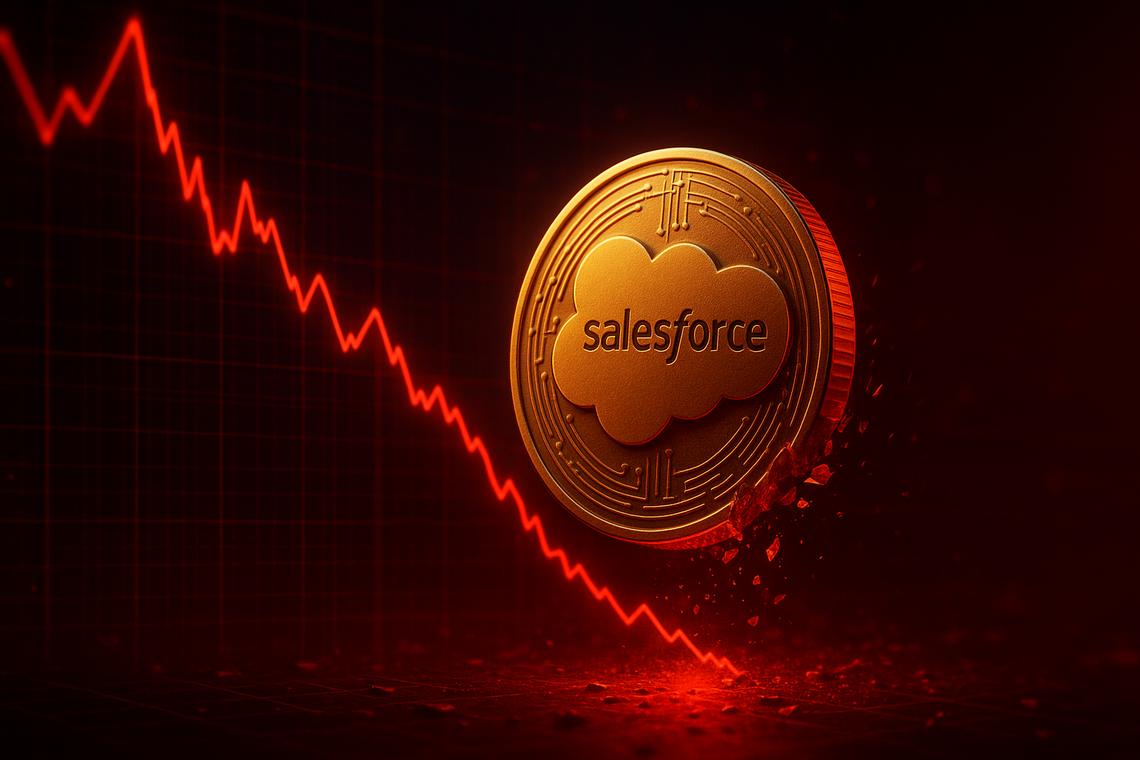 Salesforce Stock Trapped Below Every EMA After $3.6B AI Bet