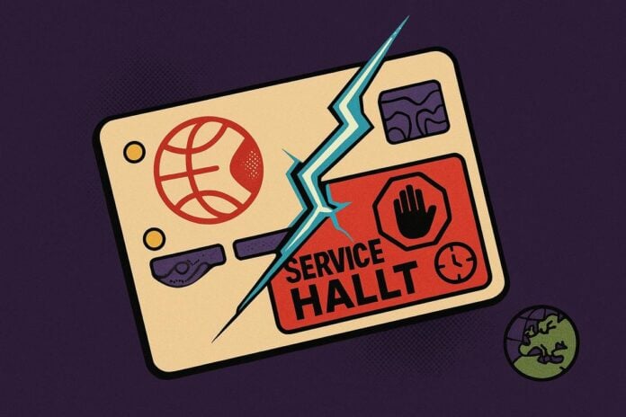 Ready Card service halt