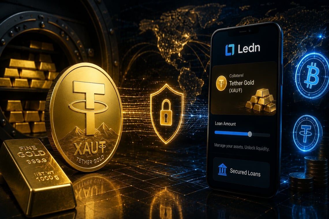Tether Gold debuts on Ledn: a new era for loans backed by digital gold