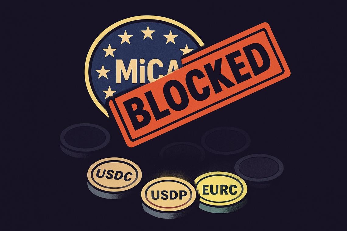 Only 3 MiCA compliant stablecoins in the global top 50 — all Circle-linked
