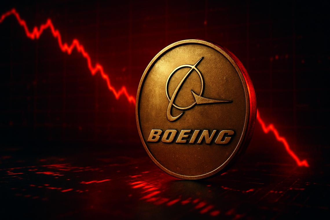 Boeing stock slips below key EMAs as hourly RSI hits oversold 18.42