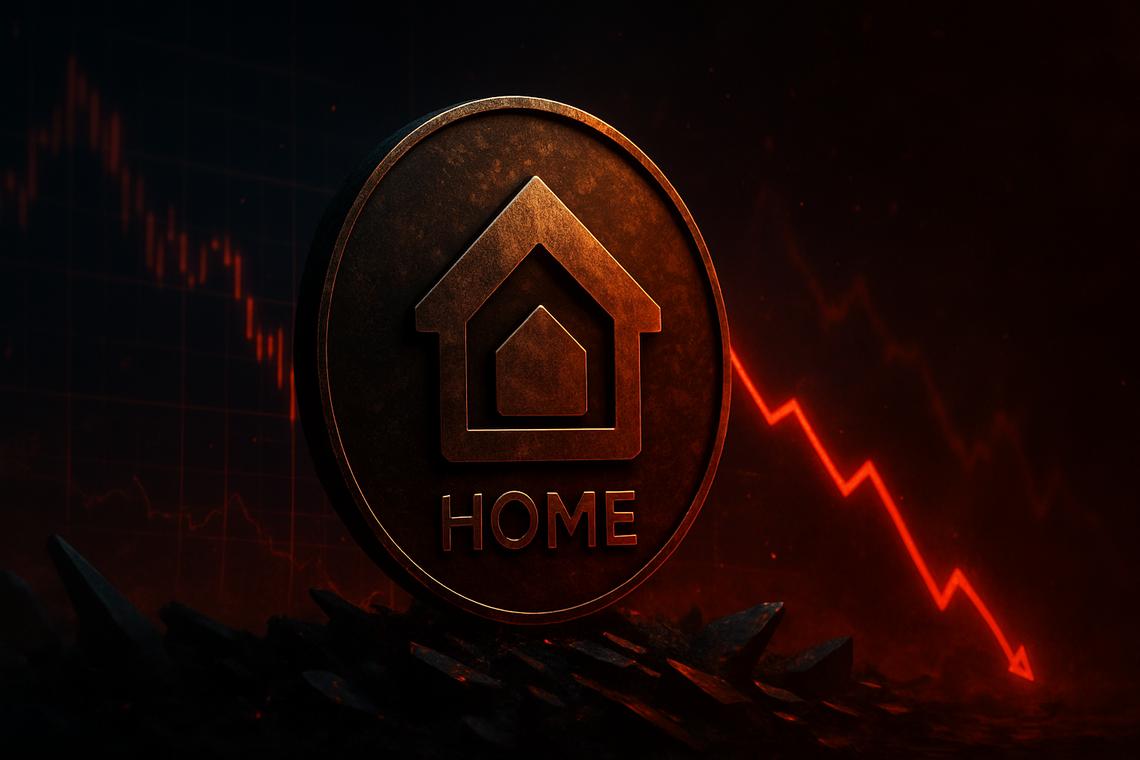 HOME crypto coils near $0.01 as Extreme Fear grips the market