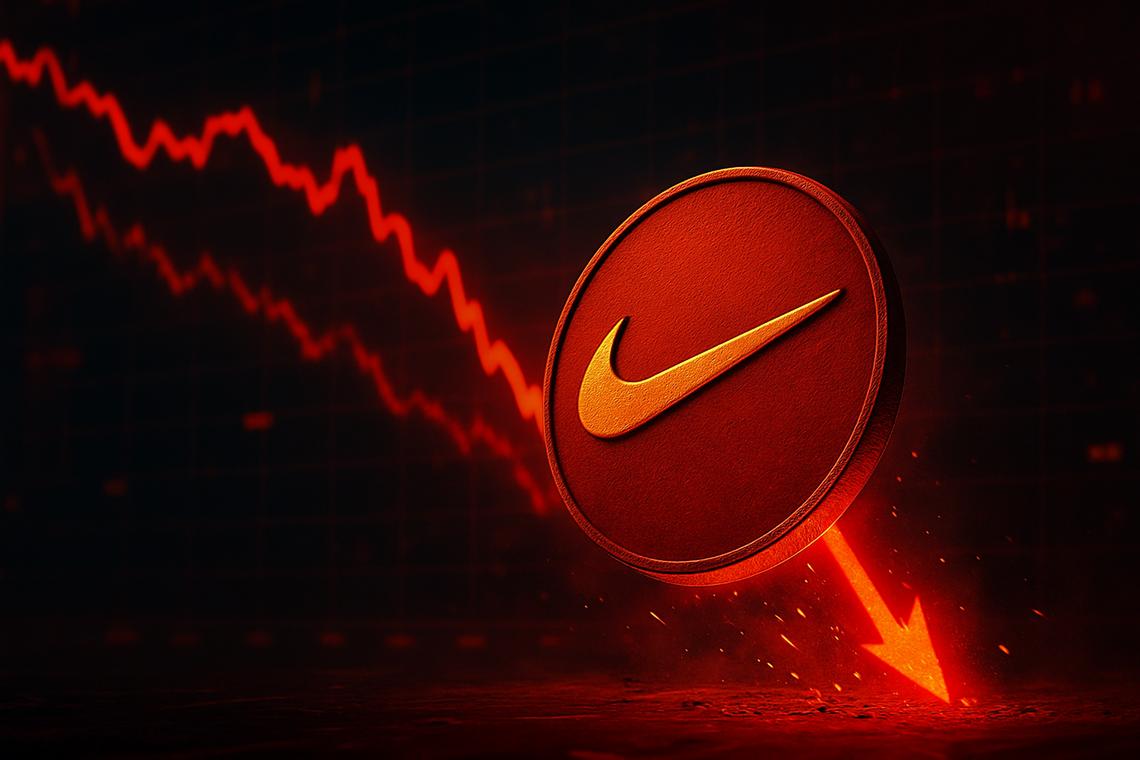 Nike, Inc. stock hits 12-year low at $39.09, with more downside risk ahead