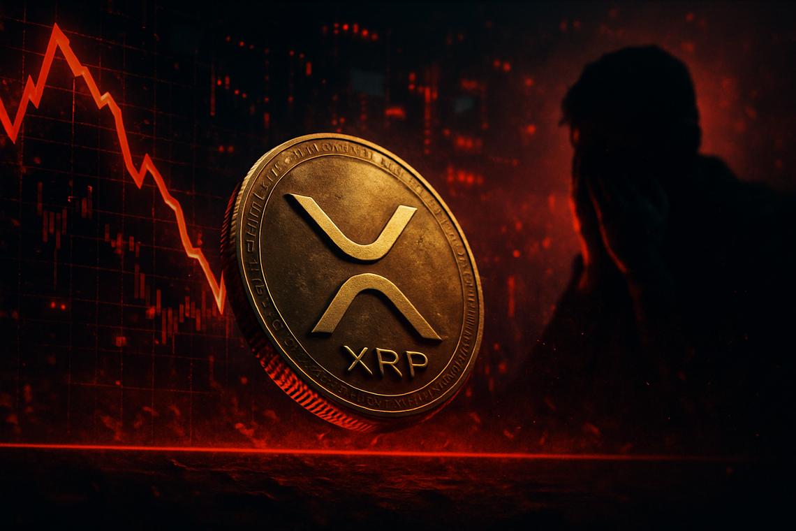 XRP price sinks below key averages as fear index hits 29