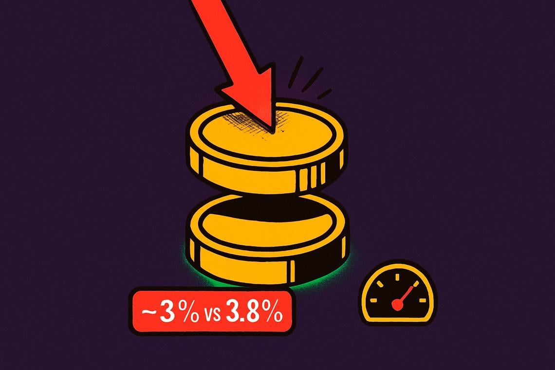 Bitcoin futures yield collapse: carry trade trails Treasuries for 157 days