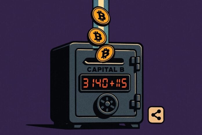 Capital B bitcoin acquisition