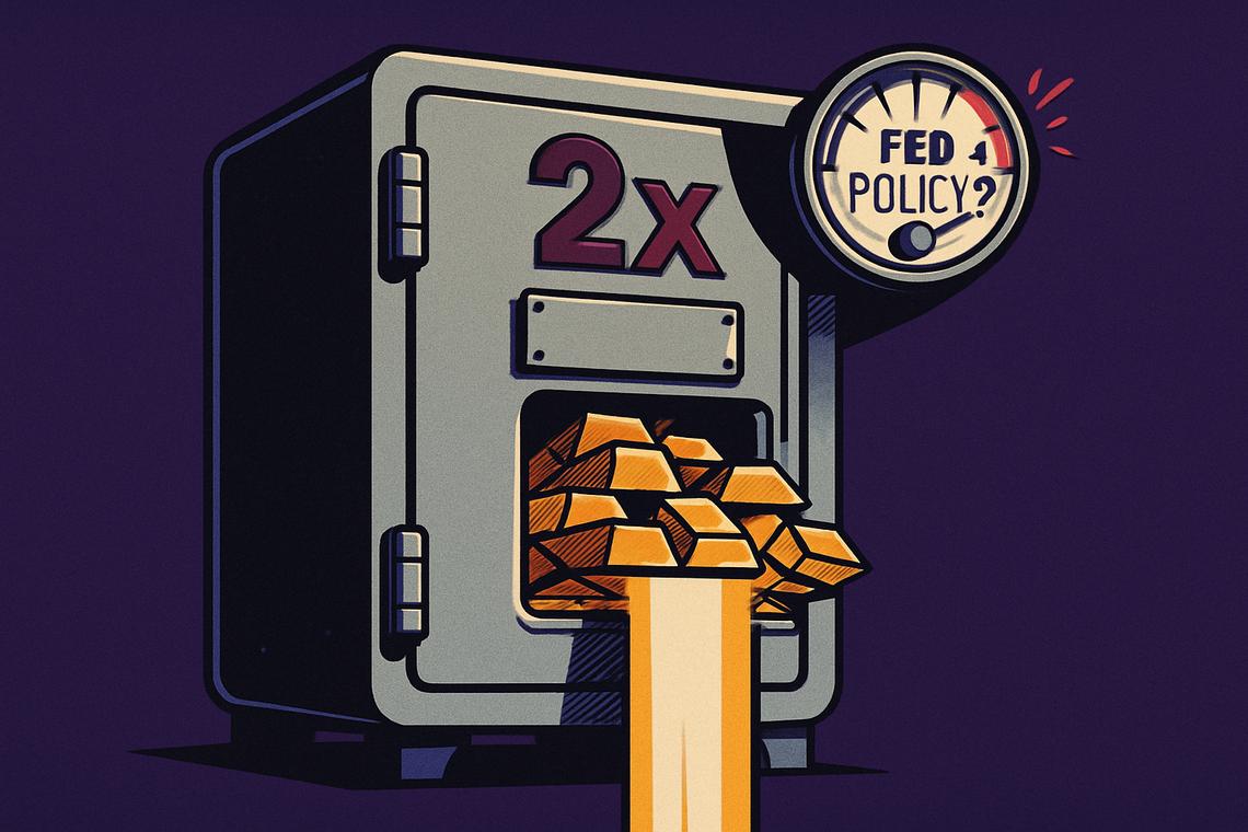 Fidelity gold holdings double as Fed policy jitters rattle markets