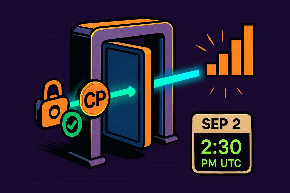 OKX CP Token Launch Opens Spot Trading September 2 at 2:30 PM UTC